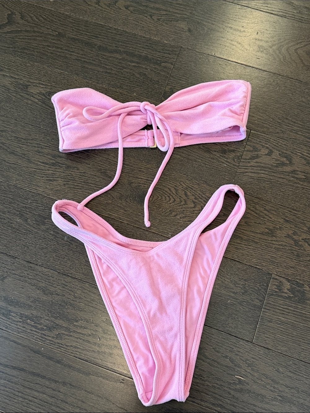 Pink terry bikini S/M